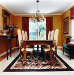 Interior: Elegant Crystal Pendant Lamp With Vintage Wood Dining ...