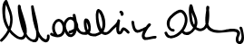 Madeleine Albright - podpis