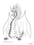 Dragon coloring page
