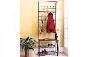 Metal Entryway Hall Tree Storage Bench with Coat Rack | Hall Tree ...