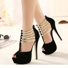 Luxury Gold Strap Ballroom Dance Shoes High Heels 2015 New Sandals ...