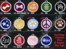 Red Dingo Classic DogPet ID Tags   Stainless Steel Enamel