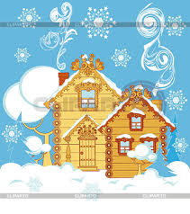 Stock Bilder von: Anna Maksimova | Fotos und Illustrationen | CLIPARTO - 3519908-houses-in-winter