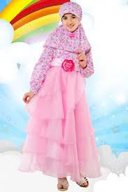 Baju Muslim Anak Aini Gamis 140406 - Pink Ungu | Gamis Anak ...