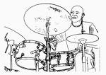 Drums coloring page