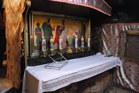 Altar der Heiligen Drei Könige, der Krippe gegenüber. Foto: Alfred Driessen.