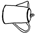 Folk Art Coffee Pot Printable Pattern Coloring Page