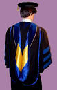 The PhD gown and doctoral robe by Caps and Gowns Direct