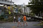 The aftermath of brutal Cyclone Marcia: Residents in Queensland.