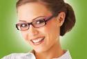 Woman wearing glasses