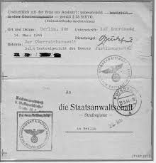 Norbert Bloom: Prozess gegen Matthias Lackas (14. März 1944) , 20 ... - lackas