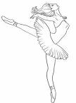 Ballet coloring page