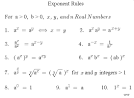 Basic Exponent Rules