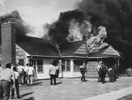 Bill Meixner CollectionNeigbors run to a home on West Street in Berea moments after Bill Odom\u0026#39;s P-51 Mustang crashed into the home during the Cleveland ... - 10017033-large