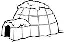 Igloo coloring page / picture | Super Coloring