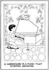 Harpsichord coloring page