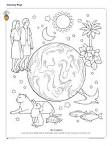 Creation coloring page