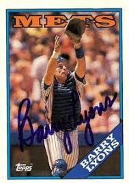 Barry Lyons Baseball Stats by Baseball Almanac - barry_lyons_autograph