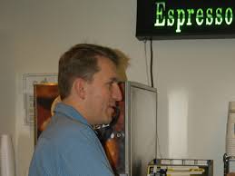 Wally Melnitchouk getting an espresso hit - melnitchouk