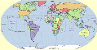 mappa del mondo