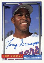 Tony Scruggs Autograph on a 1991 Topps (#161) - tony_scruggs_autograph