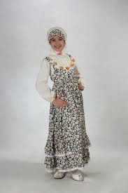 Aini Kids 130202 Biru | Baju Muslim GAMIS Modern