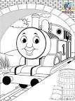 Thomas the train coloring page