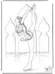 Ice Skating coloring page