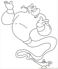 Genie coloring page