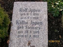 Grab von Rolf Ippen (09.03.1899-06.01.1968), Friedhof Norden-neuer ...