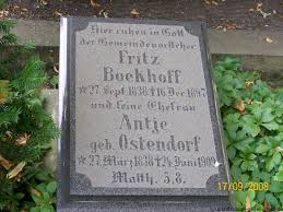 Grab von Fritz Boekhoff (27.09.1838-16.12.1897), Friedhof Loga ...
