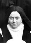 Left: St Thérèse of Lisieux,