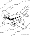 Airplane coloring page