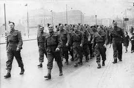 British troops of the 7th Battalion, the Worcestershire Regiment - largely draftees from Worcestershire.  The Woosters history goes back to 1694.