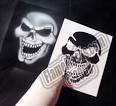 Airbrush Stencil -KB Max SKULL #1-Full- Skull Airbrush Stencil ...