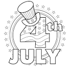 Fourth Of July coloring page