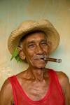 Juan Bastida, cowboy with cigar, on his 83rd birthday. - 22-awright_cuba_06222