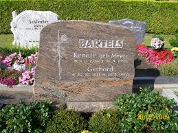 Grab von Renate Bartels (geb. Meyer) (05.06.1936-16.08.1993 ...