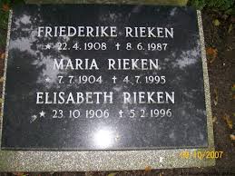 Grab von Elisabeth Rieken (23.10.1906-05.02.1996), Friedhof Dornum - do005
