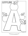 alphabet coloring page