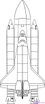 how to draw the spaceshuttle