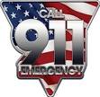 Call 911 Emergency Decal with Flag :: Police, Law Enforcement and ...