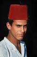 A young Bedouin man wearing a