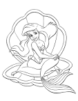 Mermaid coloring page
