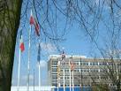 Twin Town flags, Stafford - via Daymix