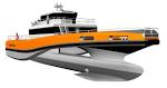 Offshore windfarm service boat : crew and logistics transport boat ...