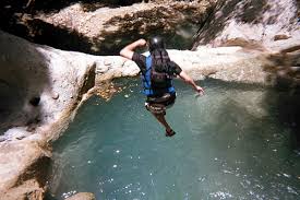 Making the plunge into the unknown as a traveller.