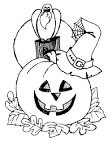 Halloween coloring page