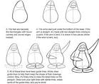 how to draw a pinquin