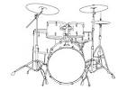 Coloring page drum kit - img 7002.